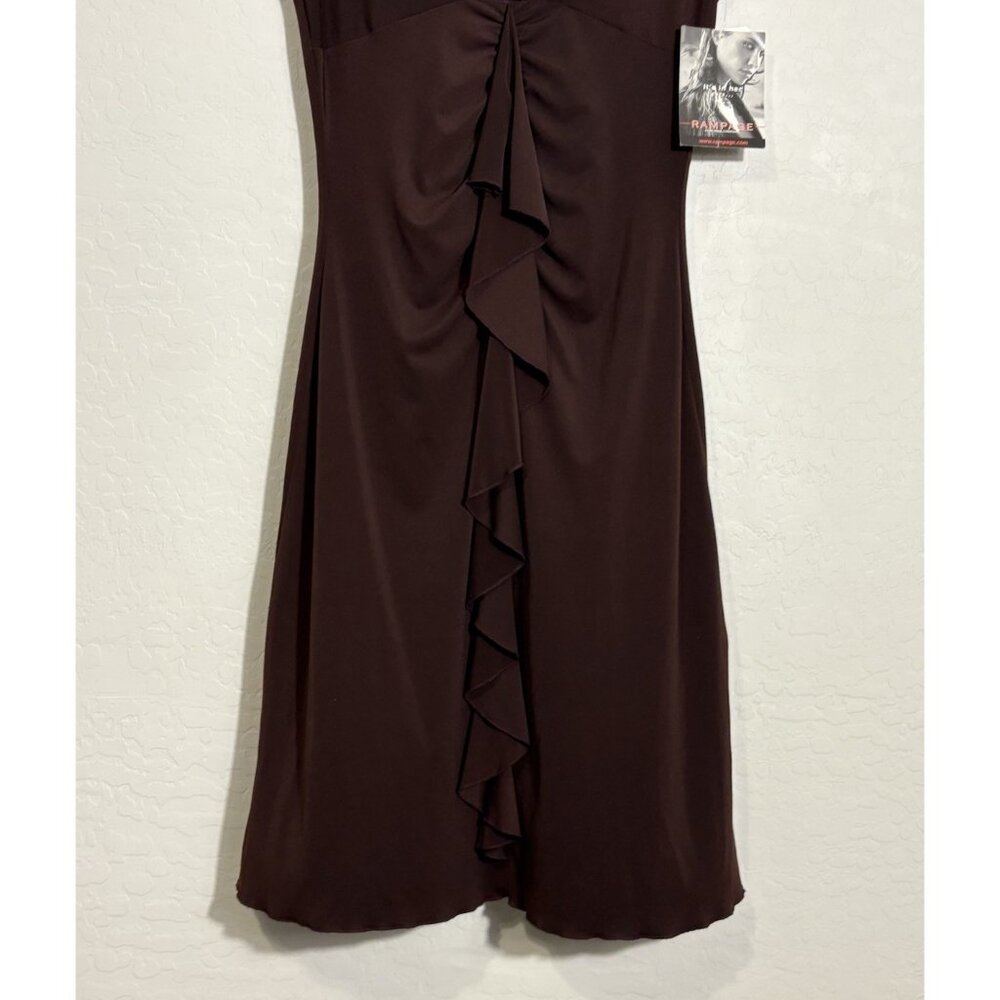 Rampage NWT Y2K Bodycon Coquette Bling Strap Dress size Large Vintage 2000’s. - Picture 3 of 12